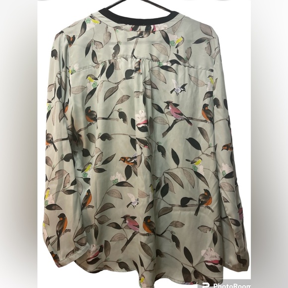 ZARA BASIC lovely bird blouse - Picture 2 of 4